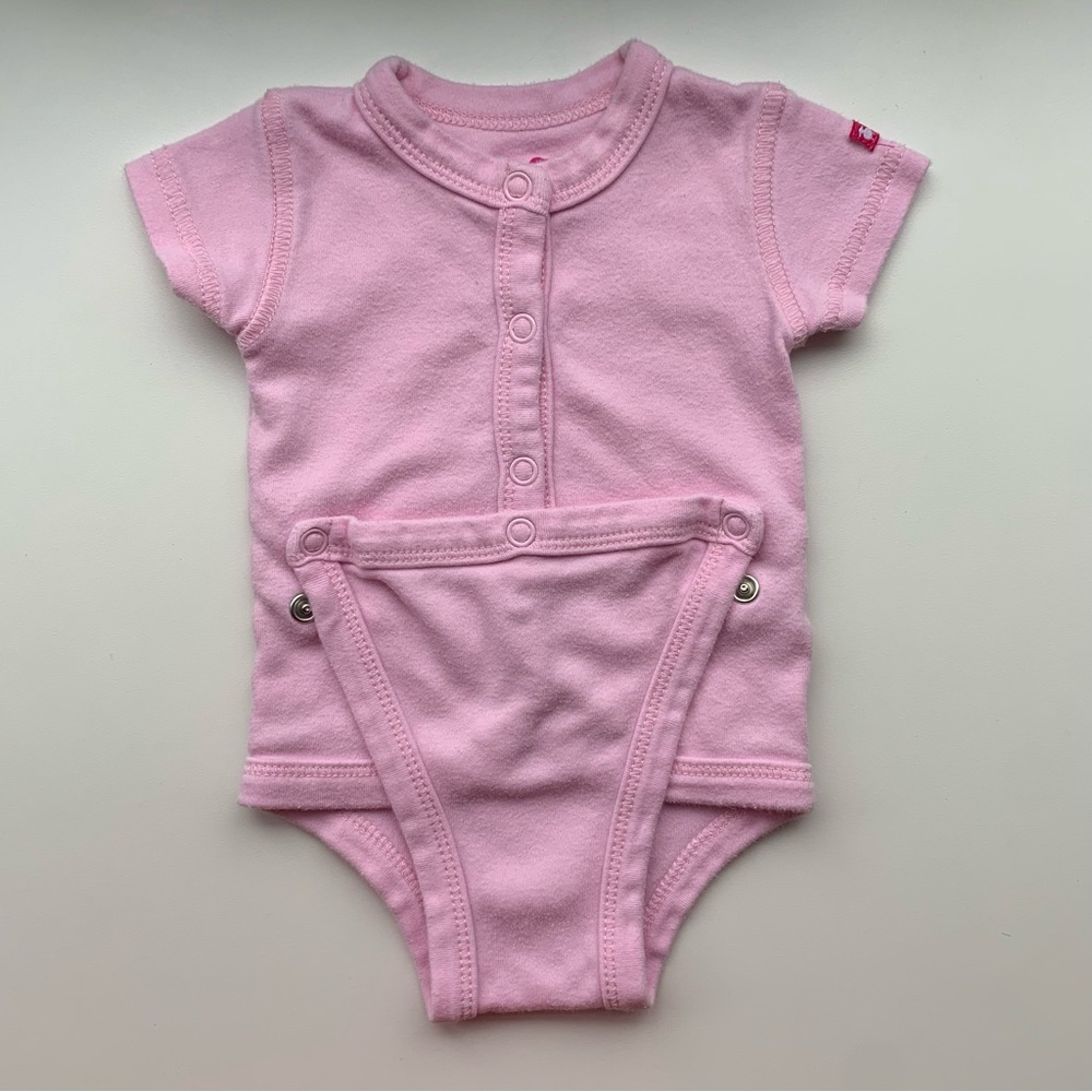 3/$10 TROIS MOUTONS Baby girl bodysuit 1m